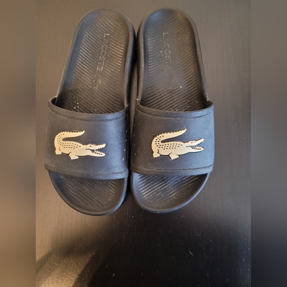 lacoste womens slides